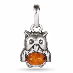 Vogel Bernstein Anhänger aus Silber