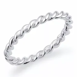 Gewunden fingerringe aus silber