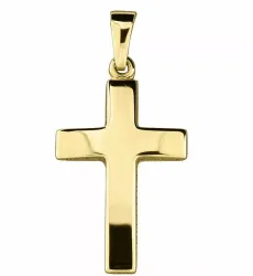 14 x 21 mm Kreuz Anhänger aus 8 Karat Gold - Amoré