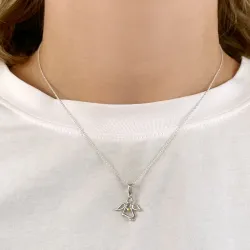 Engel Anhänger aus Silber und vergoldetem Sterlingsilber