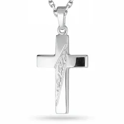 Kreuz Halskette aus Silber und Anhänger aus Silber - Amoré