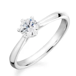 Zirkon Solitärring aus Silber