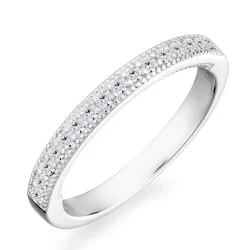 Zirkon Memoirering aus Silber