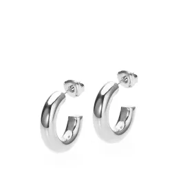 Sistie2ND Aura Small Halbkreolen in Stahl