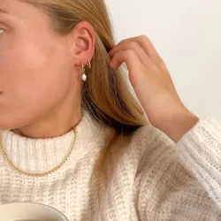 Sistie2ND Victoria Halskette in vergoldetem Edelstahl