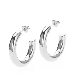 Sistie2ND Aura Medium Kreole in Stahl