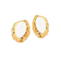 Sistie2ND Loops Kreole in vergoldetem Edelstahl