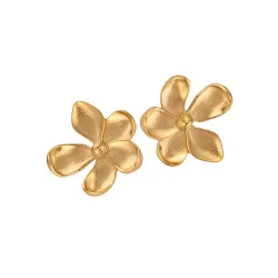 Sistie2ND Blumie Ohrringe in vergoldetem Edelstahl