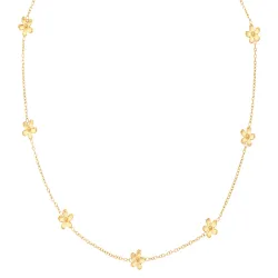 Sistie2ND Camelia Blume Halskette in vergoldetem Edelstahl