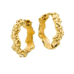 12 mm Sistie2ND Kreole in vergoldetem Edelstahl