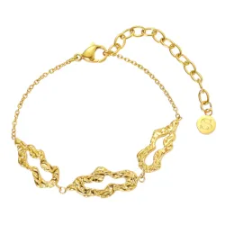 Sistie2ND Echo Armband in vergoldetem Edelstahl