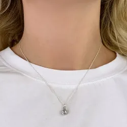 Klein fußball anhänger aus silber