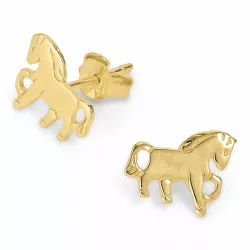 Pferde Ohrringe in vergoldetem Silber