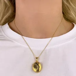 Medaillon aus vergoldetem Sterlingsilber