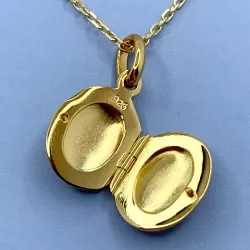 Medaillon aus vergoldetem Sterlingsilber