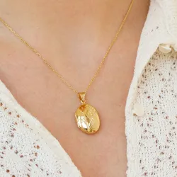Medaillon aus vergoldetem Sterlingsilber