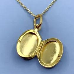 Medaillon aus vergoldetem Sterlingsilber
