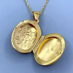 Medaillon aus vergoldetem Sterlingsilber