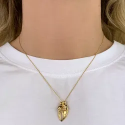 Mutter und Kind Anhänger aus vergoldetem Sterlingsilber