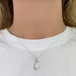 buchstab c Anhänger aus Silber - My Letter