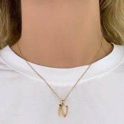 buchstab n Anhänger aus vergoldetem Sterlingsilber - My Letter