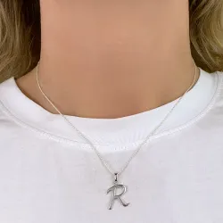buchstab r Anhänger aus Silber - My Letter