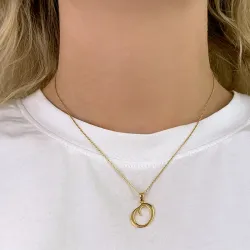 buchstab o Anhänger aus vergoldetem Sterlingsilber - My Letter