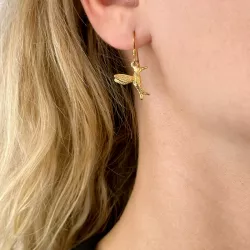 Vögel Ohrringe in vergoldetem Silber