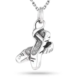 Ballettschuhe Halskette aus Silber und Anhänger aus Silber