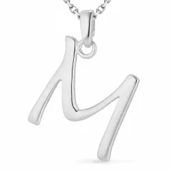 buchstab m Halskette aus Silber und Anhänger aus Silber - My Letter
