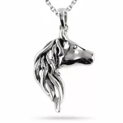 Pferde Halskette aus Silber und Anhänger aus Silber