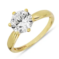 Zirkon Ring aus 8 Karat Gold - Gold Collection