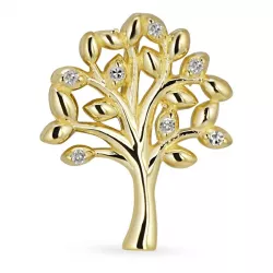 Lebensbaum Diamant Anhänger in 8 karat Gold 0,0025 ct