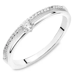 Zirkon Ring aus Silber