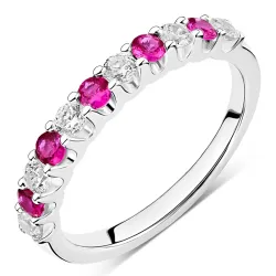 rotem Memoirering aus Silber