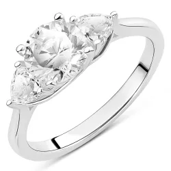 Zirkon Ring aus Silber
