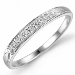 Diamant ring in 9 karat weißgold 0,07 ct