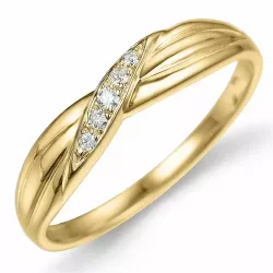 Diamant Ring in 9 Karat Gold 0,05 ct