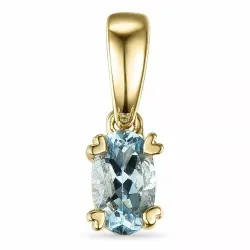 Aquamarin Anhänger in 9 karat Gold 0,20 ct