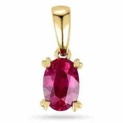 Rubin Anhänger in 9 karat Gold 0,63 ct