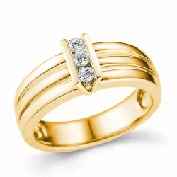 Diamant Ring in 14 Karat Gold 0,15 ct