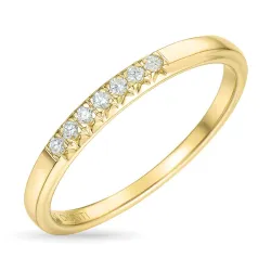 Diamant Memoirering in 14 Karat Gold 0,11 ct
