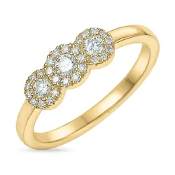 Diamantring in 14 Karat Gold 0,42 ct