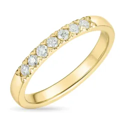 Diamant Memoirering in 14 Karat Gold 0,24 ct
