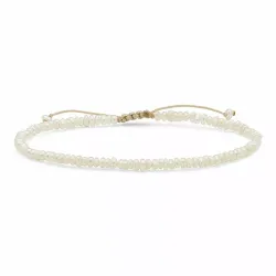 Elegant weißem Perlenarmband mit Süßwasserperle.