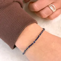Armband mit Lapislazuli und hematite - Loom Stones