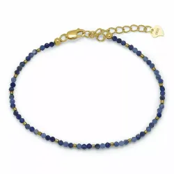 dunkelblauem Armband mit Sodalit und hematite - Loom Stones