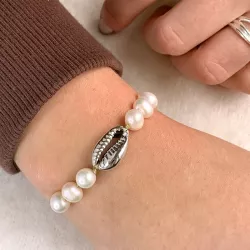 Perle Muscheln Armband aus MADU Armband 17 cm plus 4 cm x 12 mm