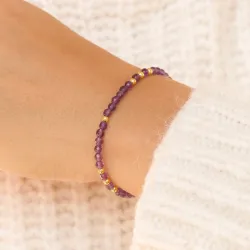violettem Armband mit Amethyst