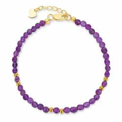 violettem Armband mit Amethyst - Loom Stones